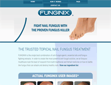 Tablet Screenshot of funginix.com